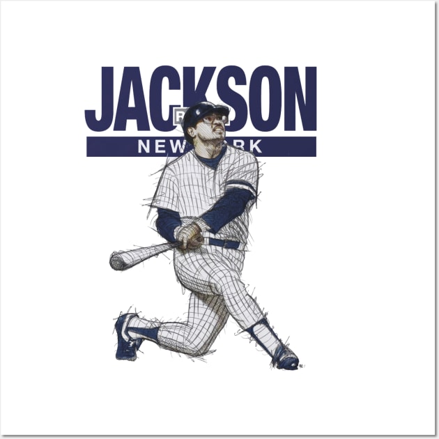 Reggie Jackson New York Mr. October Wall Art by danlintonpro